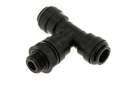 12mm x G3/8'' Inline Tee Push-in Fitting with Male Threads POM NBR FDA Rotatable