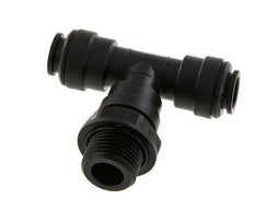 12mm x G1/2'' Inline Tee Push-in Fitting with Male Threads POM NBR FDA Rotatable