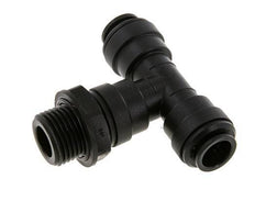 12mm x G1/2'' Inline Tee Push-in Fitting with Male Threads POM NBR FDA Rotatable