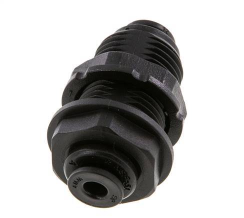 4mm Steckverschraubung POM NBR Bulkhead [2 Stück]