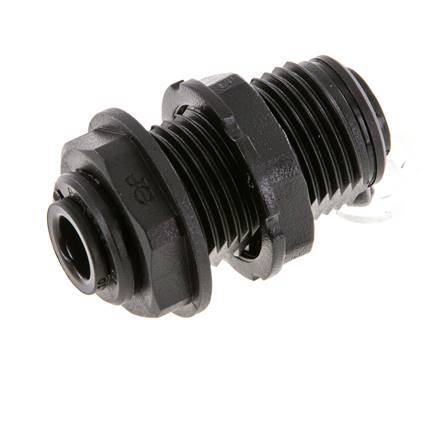 6mm Steckverschraubung POM NBR Bulkhead [2 Stück]