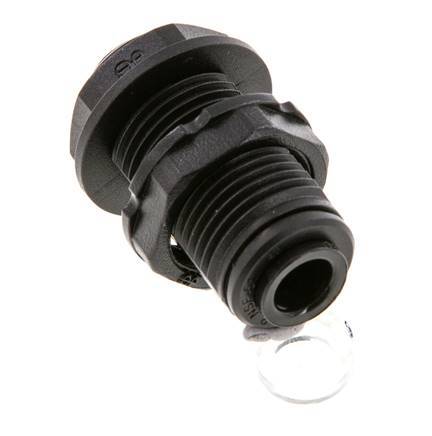 6mm Steckverschraubung POM NBR Bulkhead [2 Stück]