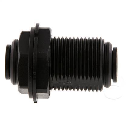 12mm Steckverschraubung PA 66 NBR Bulkhead