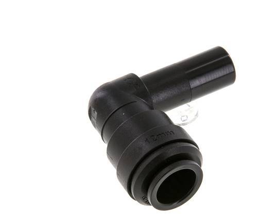 12mm x 12mm 90Grad Winkel-Steckverschraubung mit Stecker POM NBR [2 Stück]