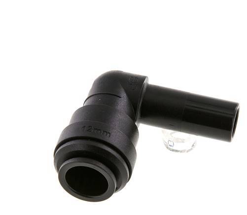 12mm x 12mm 90Grad Winkel-Steckverschraubung mit Stecker POM NBR [2 Stück]