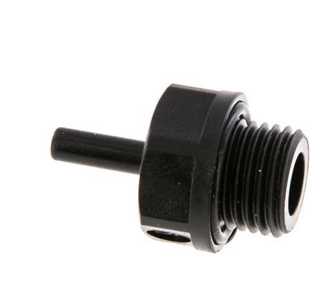 4mm x G1/4'' Steckverschraubung mit Außengewinde POM NBR [5 Stück]