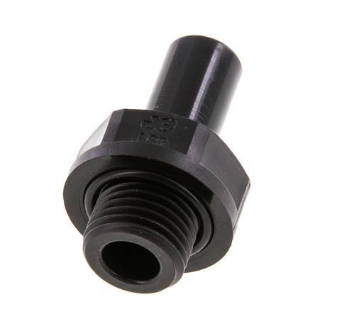 10mm x G1/4'' Steckverschraubung mit Außengewinde POM NBR [5 Stück]