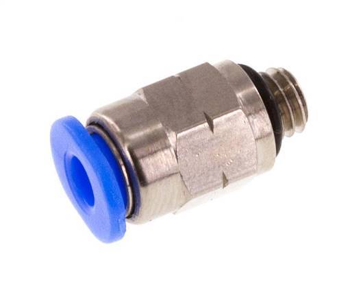 1/8'' x UNF 10-32 Push-in Fitting Brass/PBT NBR [5 Pieces]
