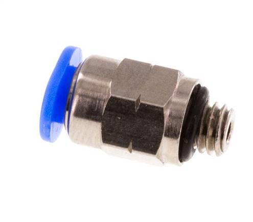 1/8'' x UNF 10-32 Einsteckverschraubung Messing/PBT NBR [5 Stück]