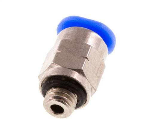 1/8'' x UNF 10-32 Einsteckverschraubung Messing/PBT NBR [5 Stück]