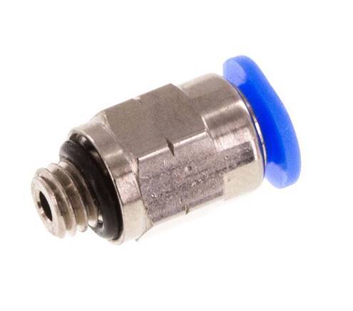 1/8'' x UNF 10-32 Einsteckverschraubung Messing/PBT NBR [5 Stück]