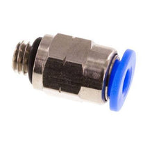 1/8'' x UNF 10-32 Einsteckverschraubung Messing/PBT NBR [5 Stück]