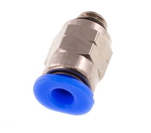 1/8'' x UNF 10-32 Einsteckverschraubung Messing/PBT NBR [5 Stück]