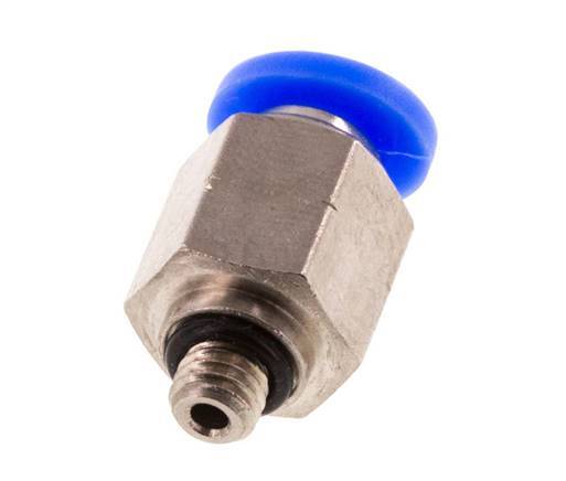 5/32'' x UNF 10-32 Einsteckverschraubung Messing/PBT NBR [5 Stück]