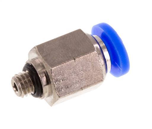 5/32'' x UNF 10-32 Einsteckverschraubung Messing/PBT NBR [5 Stück]