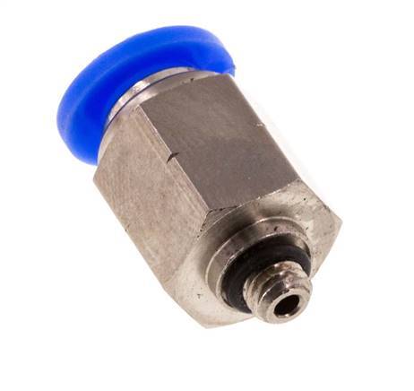 1/4'' x UNF 10-32 Einsteckverschraubung Messing/PBT NBR [5 Stück]