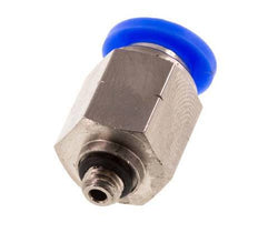 1/4'' x UNF 10-32 Push-in Fitting Brass/PBT NBR [5 Pieces]