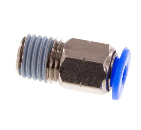 1/8'' x 1/16'' NPT-Steckverschraubung mit Außengewinde Messing/PBT NBR [5 Stück]