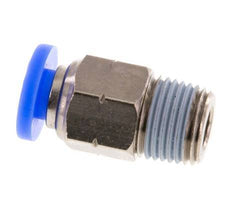 3/16'' x 1/8'' NPT Push-in Fitting with Male Threads Brass/PBT NBR [5 Pieces]