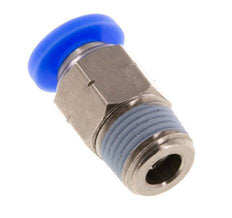 3/16'' x 1/8'' NPT Push-in Fitting with Male Threads Brass/PBT NBR [5 Pieces]