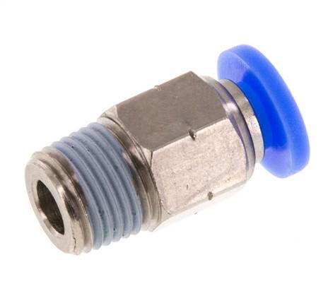 3/16'' x 1/8'' NPT Steckverschraubung mit Außengewinde Messing/PBT NBR [5 Stück]
