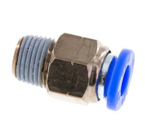 1/4'' x 1/8'' NPT Steckverschraubung mit Außengewinde Messing/PBT NBR [5 Stück]