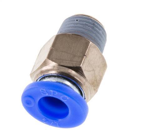 1/4'' x 1/8'' NPT Steckverschraubung mit Außengewinde Messing/PBT NBR [5 Stück]