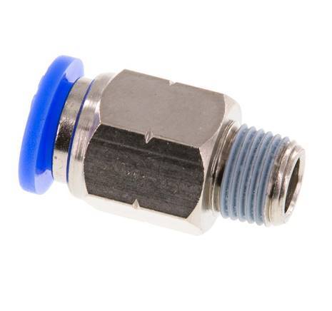 5/16'' x 1/8'' NPT Steckverschraubung mit Außengewinde Messing/PBT NBR [5 Stück]