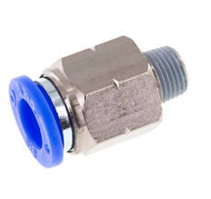 3/8'' x 1/8'' NPT Push-in Fitting with Male Threads Brass/PBT NBR [2 Pieces]