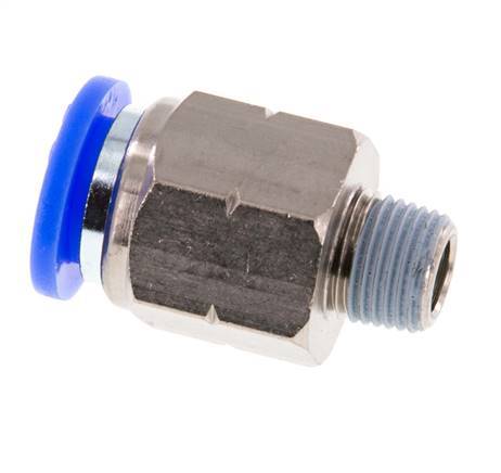 3/8'' x 1/8'' NPT-Steckverschraubung mit Außengewinde Messing/PBT NBR [2 Stück]