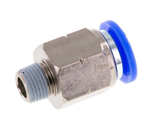 3/8'' x 1/8'' NPT-Steckverschraubung mit Außengewinde Messing/PBT NBR [2 Stück]