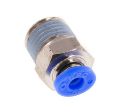 5/32'' x 1/4'' NPT Push-in Fitting with Male Threads Brass/PBT NBR [5 Pieces]