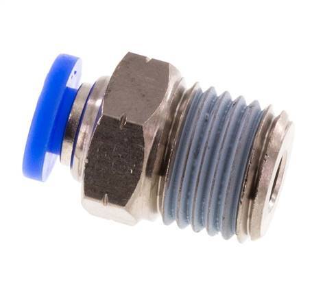 3/16'' x 1/4'' NPT Steckverschraubung mit Außengewinde Messing/PBT NBR [5 Stück]