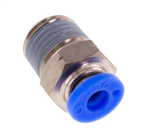 3/16'' x 1/4'' NPT Steckverschraubung mit Außengewinde Messing/PBT NBR [5 Stück]