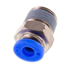 3/16'' x 1/4'' NPT Steckverschraubung mit Außengewinde Messing/PBT NBR [5 Stück]
