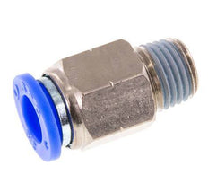 3/8'' x 1/4'' NPT Push-in Fitting with Male Threads Brass/PBT NBR [2 Pieces]