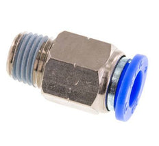 3/8'' x 1/4'' NPT Push-in Fitting with Male Threads Brass/PBT NBR [2 Pieces]