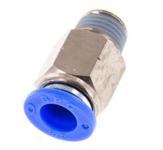 3/8'' x 1/4'' NPT Push-in Fitting with Male Threads Brass/PBT NBR [2 Pieces]