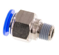 1/2'' x 1/4'' NPT Steckverschraubung mit Außengewinde Messing/PBT NBR [2 Stück]