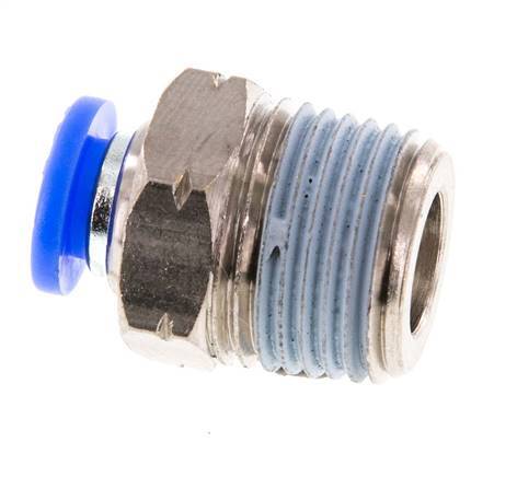 1/4'' x 3/8'' NPT Steckverschraubung mit Außengewinde Messing/PBT NBR [2 Stück]