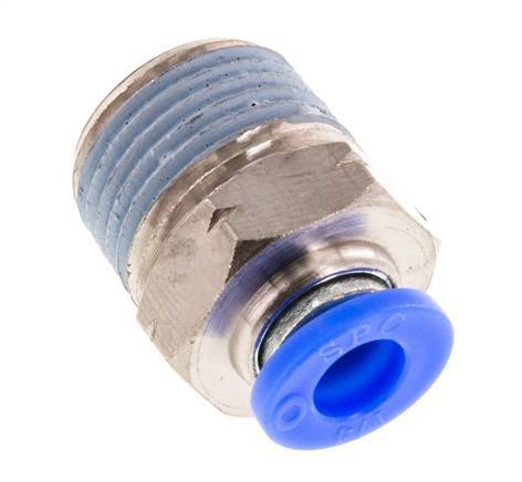 1/4'' x 3/8'' NPT Steckverschraubung mit Außengewinde Messing/PBT NBR [2 Stück]