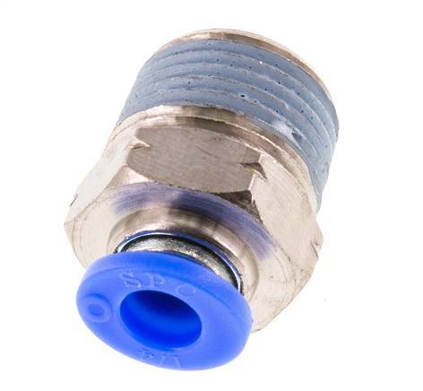 1/4'' x 3/8'' NPT Steckverschraubung mit Außengewinde Messing/PBT NBR [2 Stück]