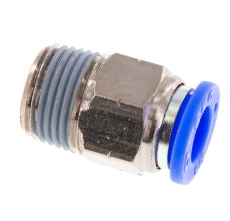 3/8'' x 3/8'' NPT-Steckverschraubung mit Außengewinde Messing/PBT NBR [2 Stück]