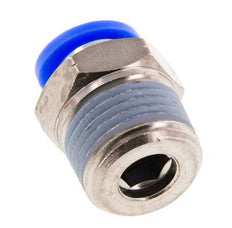3/8'' x 1/2'' NPT-Steckverschraubung mit Außengewinde Messing/PBT NBR [2 Stück]