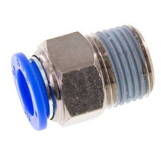 1/2'' x 1/2'' NPT Push-in Fitting with Male Threads Brass/PBT NBR [2 Pieces]