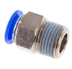 1/2'' x 1/2'' NPT Push-in Fitting with Male Threads Brass/PBT NBR [2 Pieces]