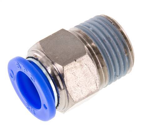 1/2'' x 1/2'' NPT-Steckverschraubung mit Außengewinde Messing/PBT NBR [2 Stück]