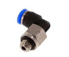 1/8'' x UNF 10-32 90deg Ellbogen Steckfitting Messing/PBT NBR drehbar [2 Stück]
