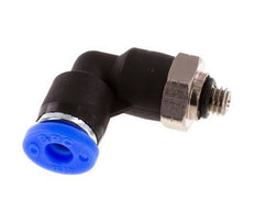 5/32'' x UNF 10-32 90-Grad-Winkel-Steckverschraubung Messing/PBT NBR drehbar [2 Stück]