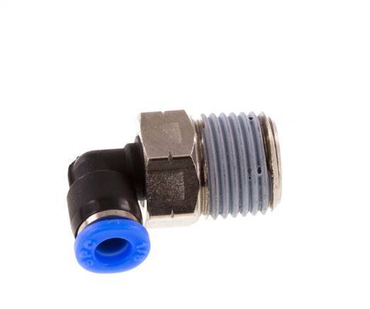 1/8'' x 1/8'' NPT 90deg Steckverschraubung mit Außengewinde Messing/PBT NBR drehbar [2 Stück]